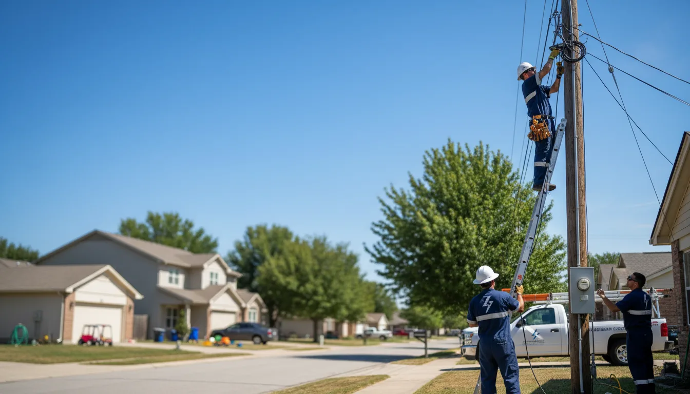 Residential electrician providing installation services in Metz, MO